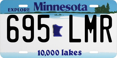 MN license plate 695LMR