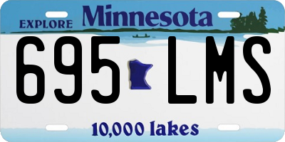 MN license plate 695LMS