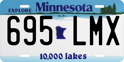 MN license plate 695LMX