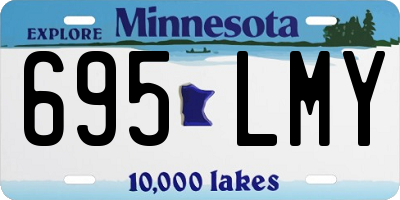 MN license plate 695LMY
