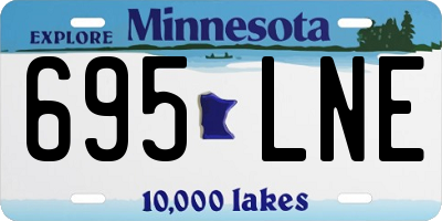 MN license plate 695LNE