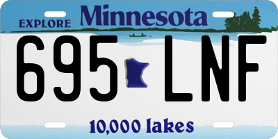 MN license plate 695LNF