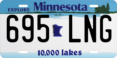 MN license plate 695LNG
