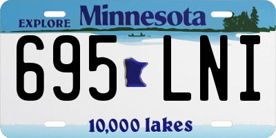 MN license plate 695LNI