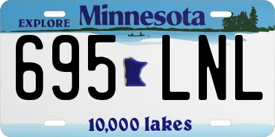 MN license plate 695LNL