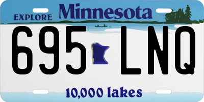 MN license plate 695LNQ
