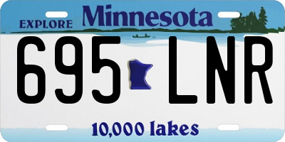 MN license plate 695LNR