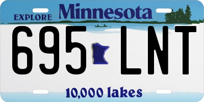 MN license plate 695LNT