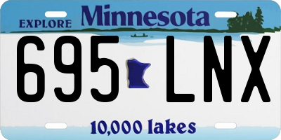 MN license plate 695LNX