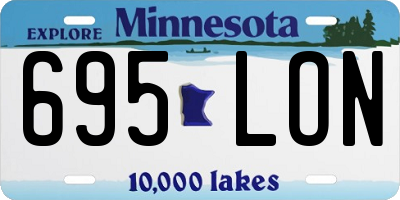 MN license plate 695LON