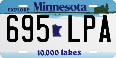 MN license plate 695LPA