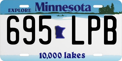MN license plate 695LPB