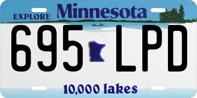 MN license plate 695LPD
