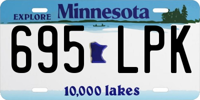 MN license plate 695LPK