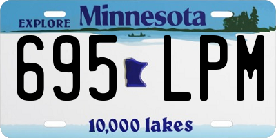 MN license plate 695LPM