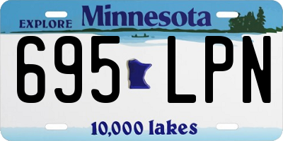 MN license plate 695LPN