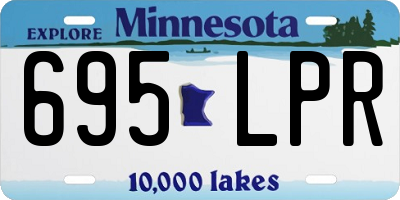 MN license plate 695LPR