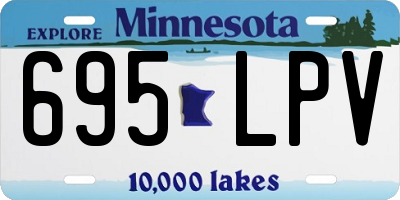 MN license plate 695LPV