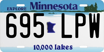 MN license plate 695LPW