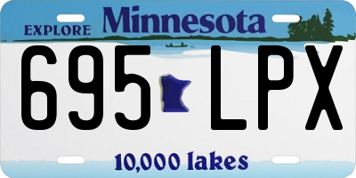 MN license plate 695LPX