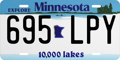 MN license plate 695LPY