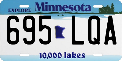 MN license plate 695LQA