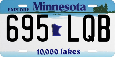 MN license plate 695LQB