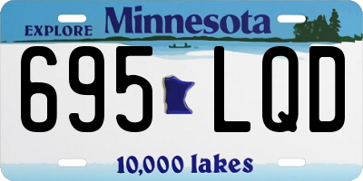 MN license plate 695LQD