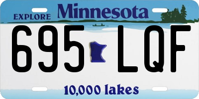 MN license plate 695LQF