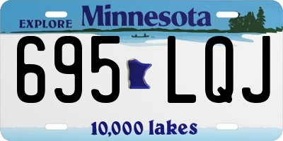 MN license plate 695LQJ