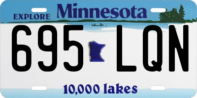 MN license plate 695LQN