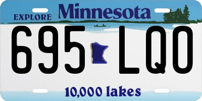MN license plate 695LQO