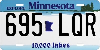 MN license plate 695LQR