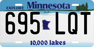MN license plate 695LQT