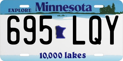 MN license plate 695LQY