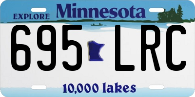 MN license plate 695LRC