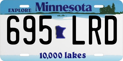 MN license plate 695LRD