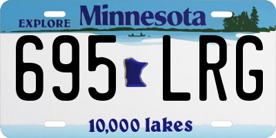 MN license plate 695LRG