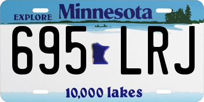 MN license plate 695LRJ