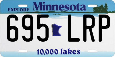 MN license plate 695LRP