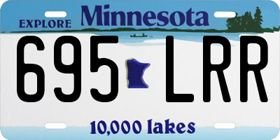 MN license plate 695LRR