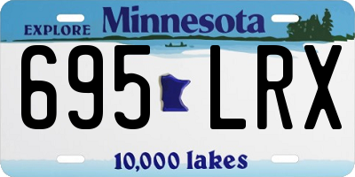 MN license plate 695LRX