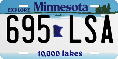 MN license plate 695LSA