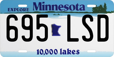 MN license plate 695LSD