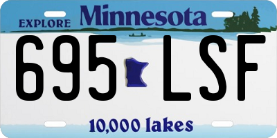 MN license plate 695LSF