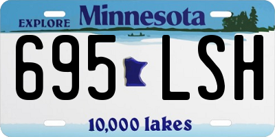 MN license plate 695LSH