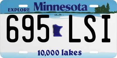 MN license plate 695LSI
