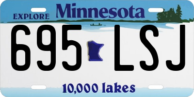 MN license plate 695LSJ