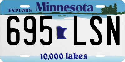 MN license plate 695LSN