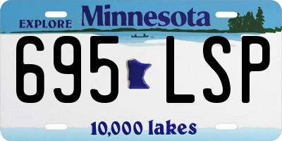 MN license plate 695LSP